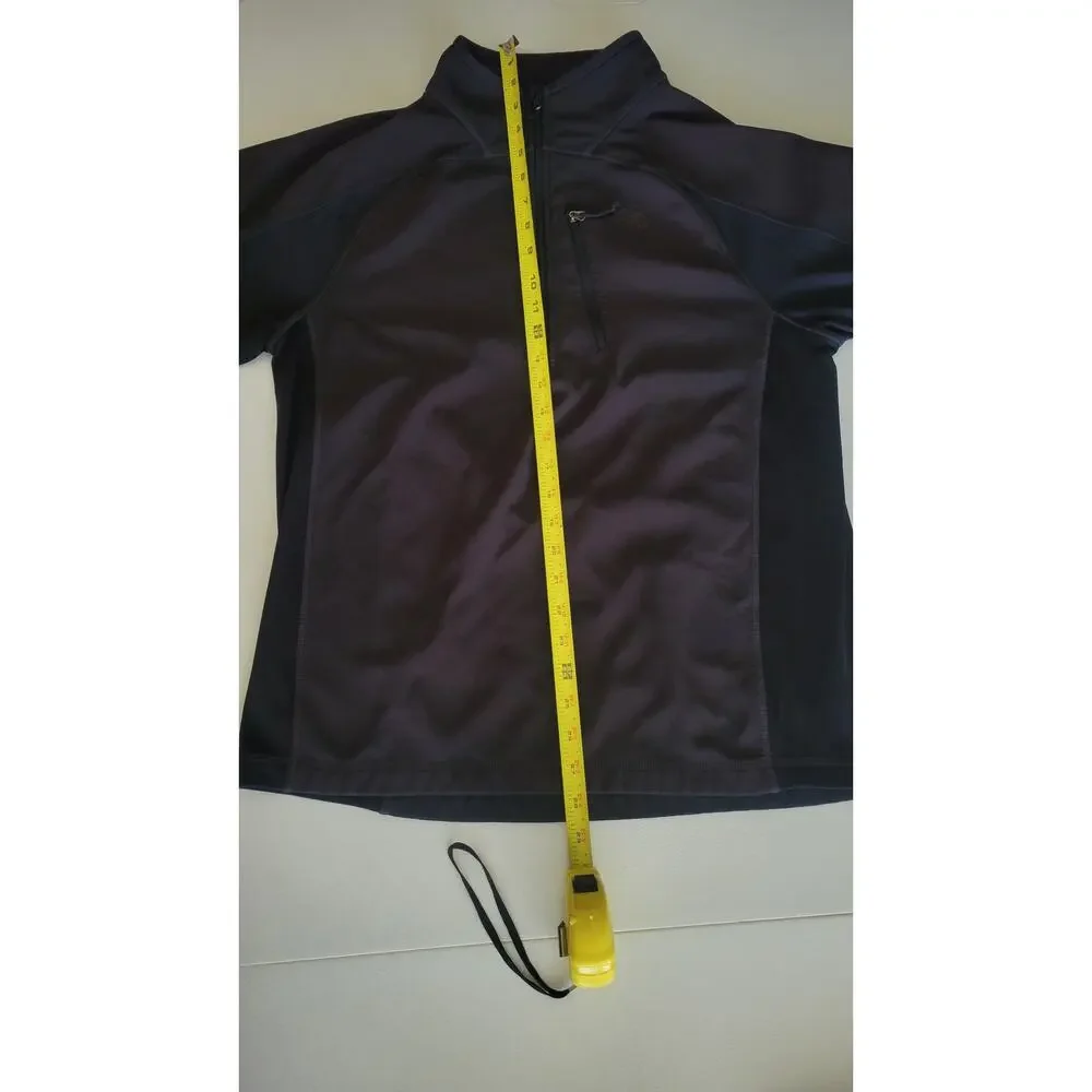 The North Face Men's Medium Black 1/2 Zip Fleece Pullover Stretch Chest Pocket